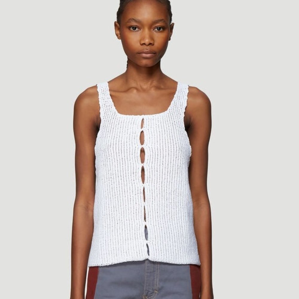 Eckhaus Latta Open Knit Tank